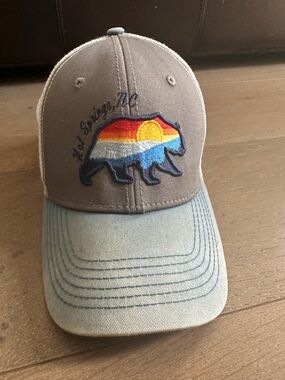 Retro Sunset Bear Trucker Hat | California Outdoors Vibe